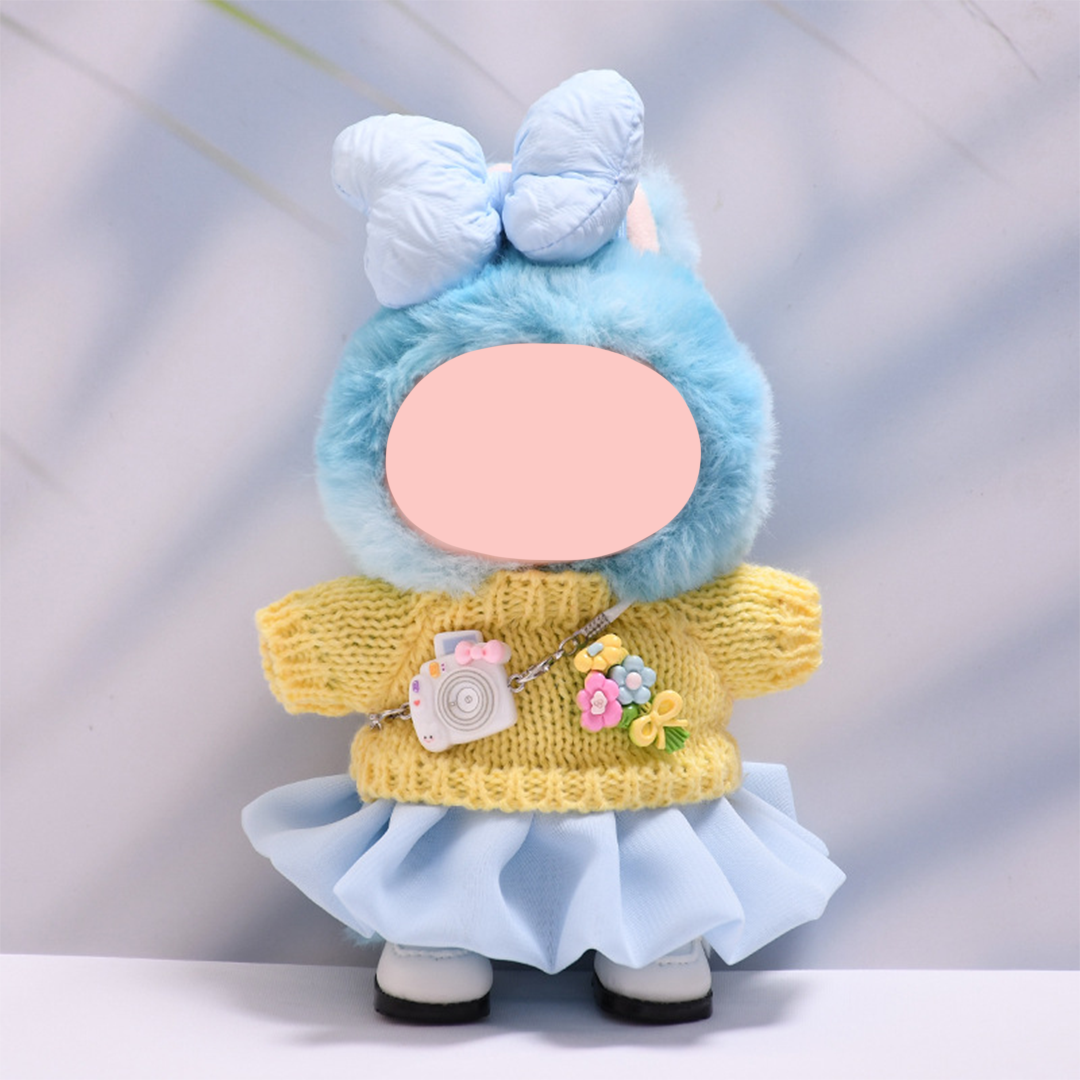 17cm Doll Clothes,6.7 Inches Cute Doll Clothes Suitable for Dolls Accessories, Dress Up Clothes for 17cmPlush Doll(NO Doll)