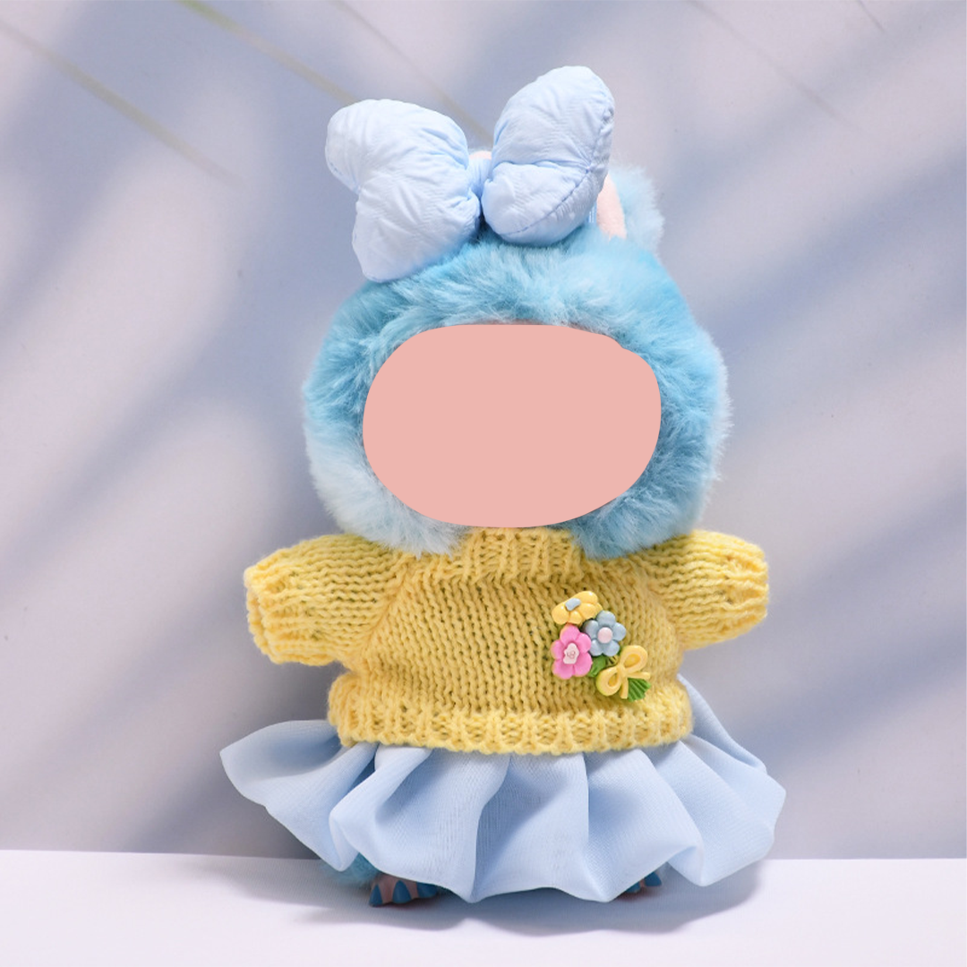 17cm Doll Clothes,6.7 Inches Cute Doll Clothes Suitable for Dolls Accessories, Dress Up Clothes for 17cmPlush Doll(NO Doll)