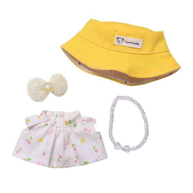 17cm Doll Clothes,6.7 Inches Cute Doll Clothes Suitable for Dolls Accessories, Dress Up Clothes for 17cmPlush Doll(NO Doll)