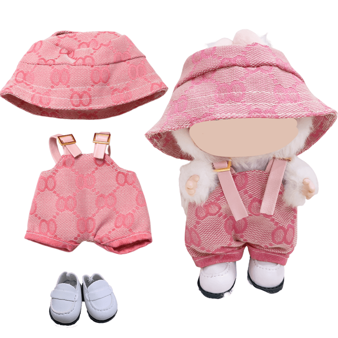 17cm Doll Clothes Compatitable with Labubu,6.7 Inches Cute Doll Clothes Suitable for Labubu Dolls Accessories, Dress Up Clothes for Labubu Plush Doll(NO Doll)