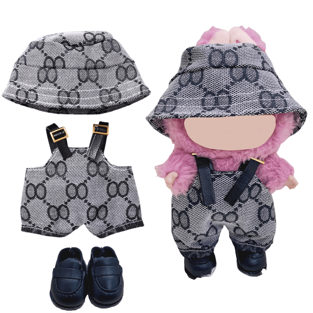 17cm Doll Clothes Compatitable with Labubu,6.7 Inches Cute Doll Clothes Suitable for Labubu Dolls Accessories, Dress Up Clothes for Labubu Plush Doll(NO Doll)
