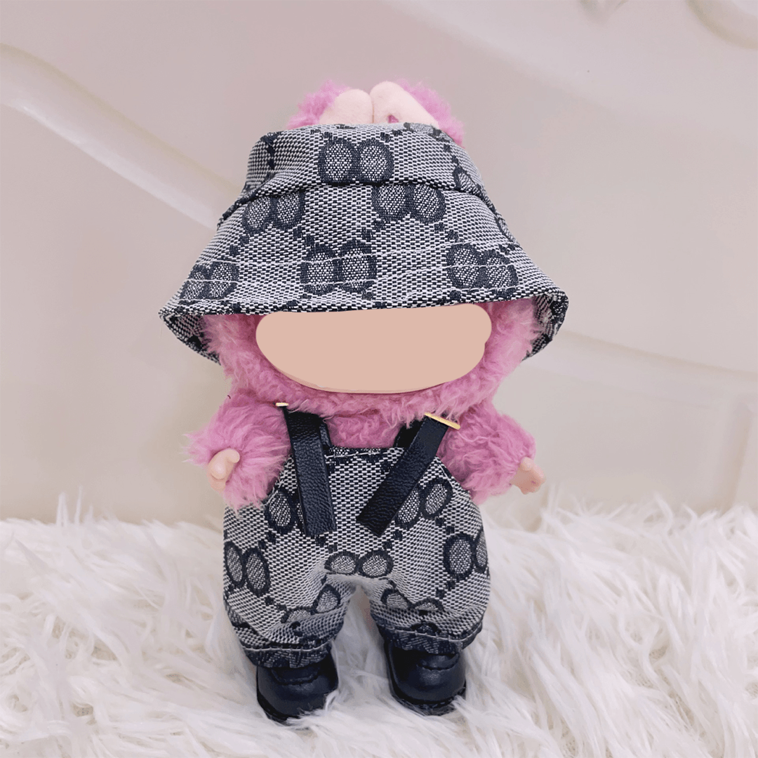 17cm Doll Clothes Compatitable with Labubu,6.7 Inches Cute Doll Clothes Suitable for Labubu Dolls Accessories, Dress Up Clothes for Labubu Plush Doll(NO Doll)