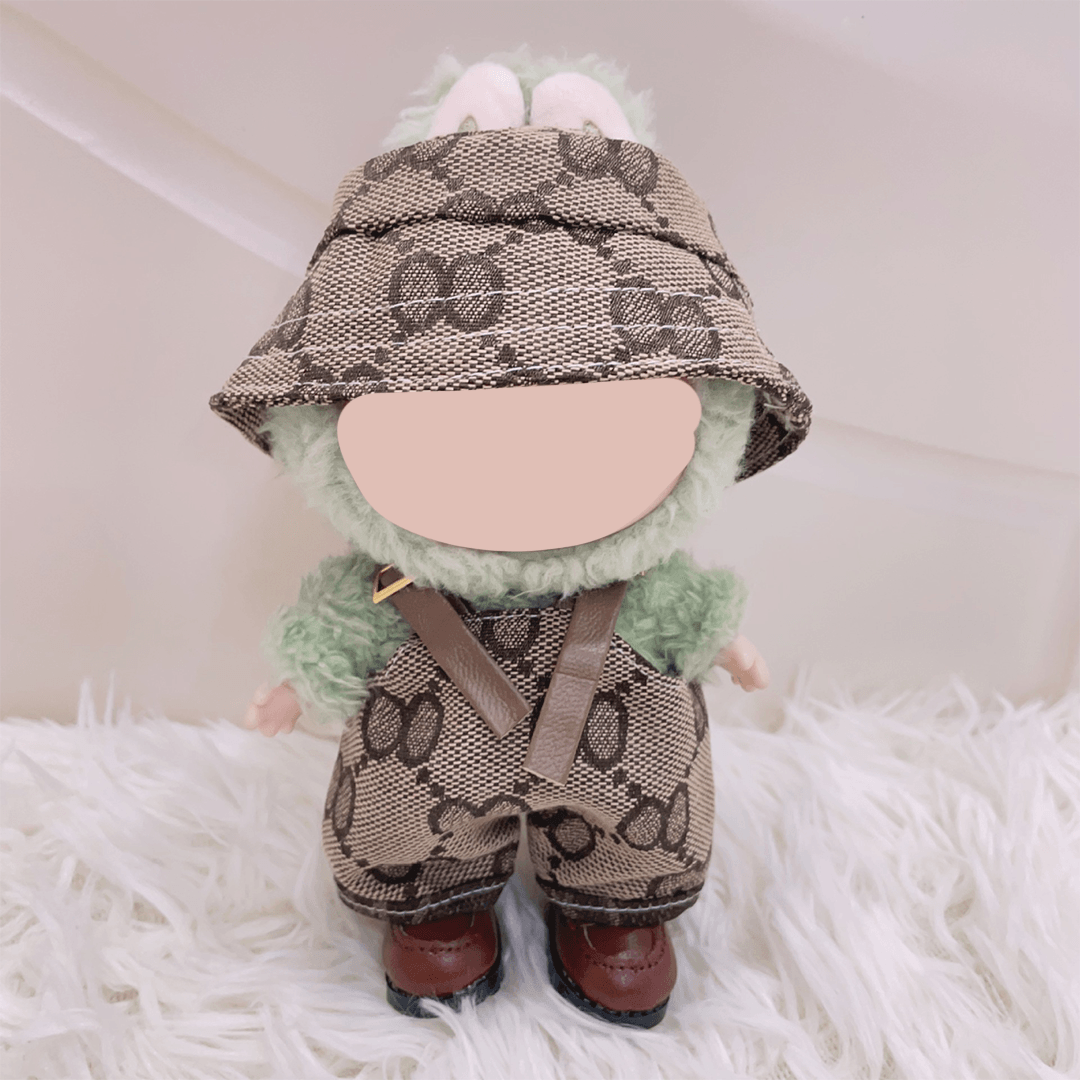 17cm Doll Clothes Compatitable with Labubu,6.7 Inches Cute Doll Clothes Suitable for Labubu Dolls Accessories, Dress Up Clothes for Labubu Plush Doll(NO Doll)