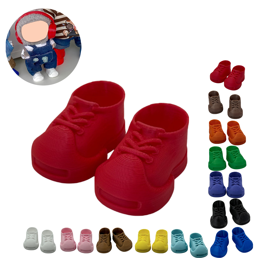 17cm Doll Shoes Compatitable,6.7 Inches Cute Doll Shoes Dolls Accessories, Shoes for Plush Doll