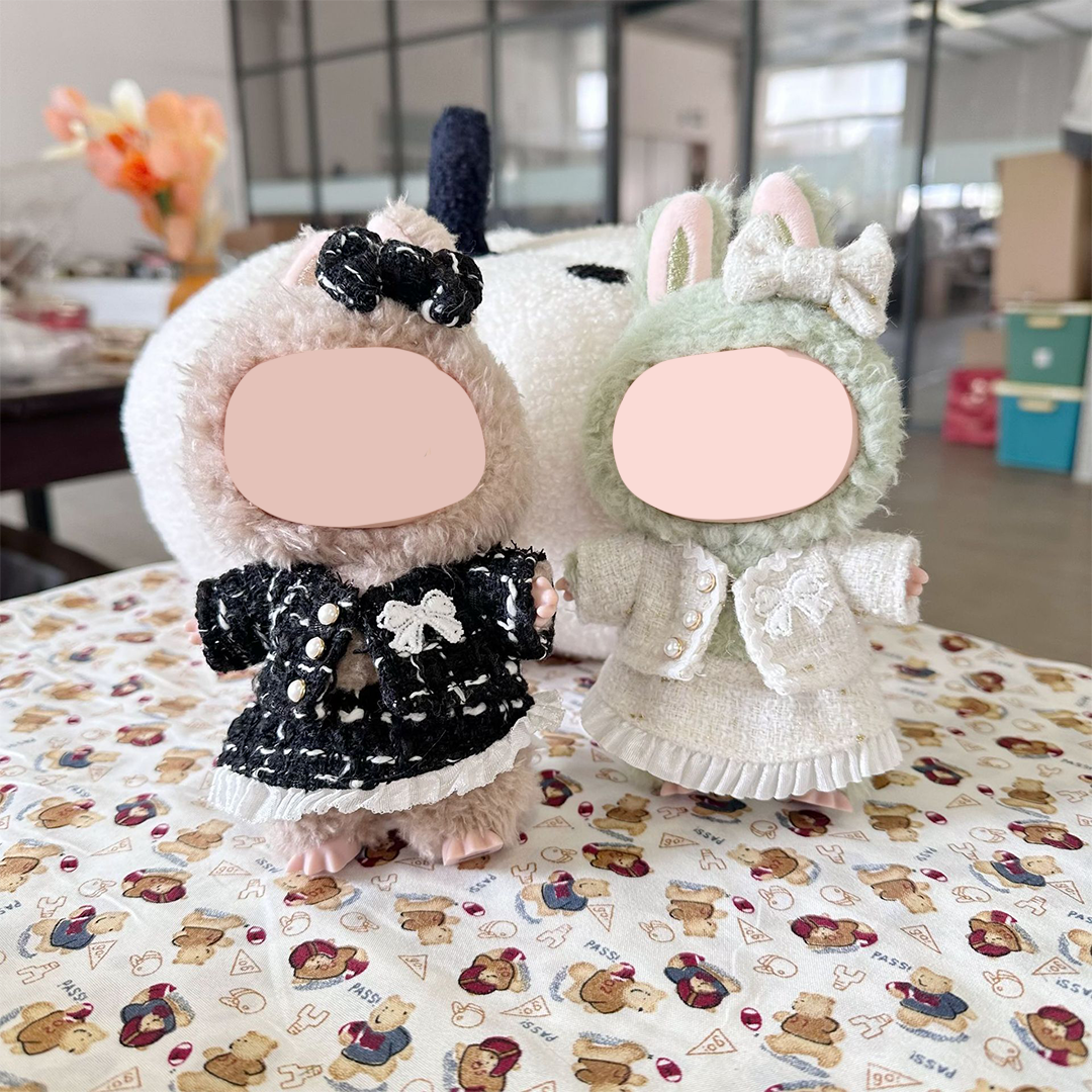 17cm Doll Clothes,6.7 Inches Cute Doll Clothes Suitable for Dolls Accessories, Dress Up Clothes for 17cmPlush Doll(NO Doll)