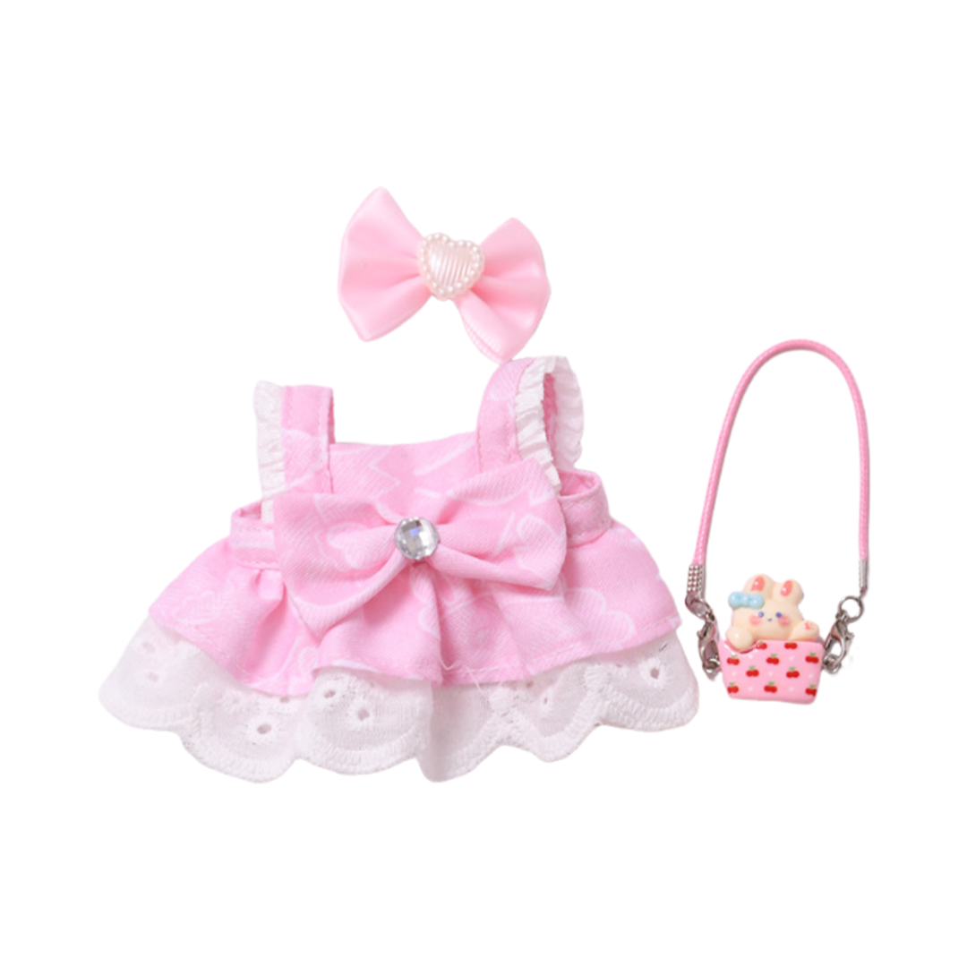 17cm Doll Clothes,6.7 Inches Cute Doll Clothes Suitable for Dolls Accessories, Dress Up Clothes for 17cmPlush Doll(NO Doll)