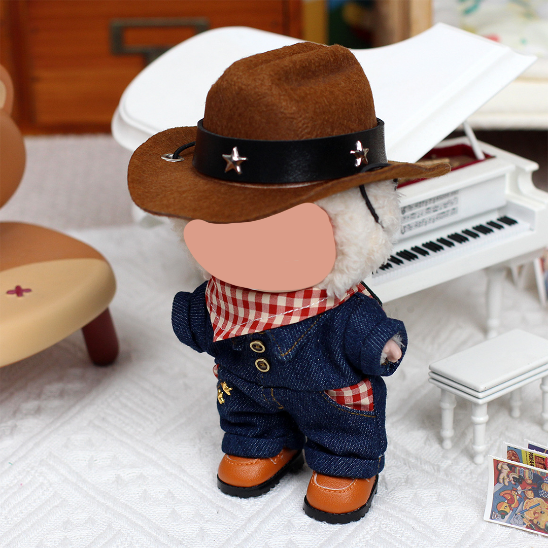 17cm Doll Clothes Compatitable with Labubu,6.7 Inches Cute Doll Clothes Suitable for Labubu Dolls Accessories, Dress Up Clothes for Labubu Plush Doll(NO Doll)