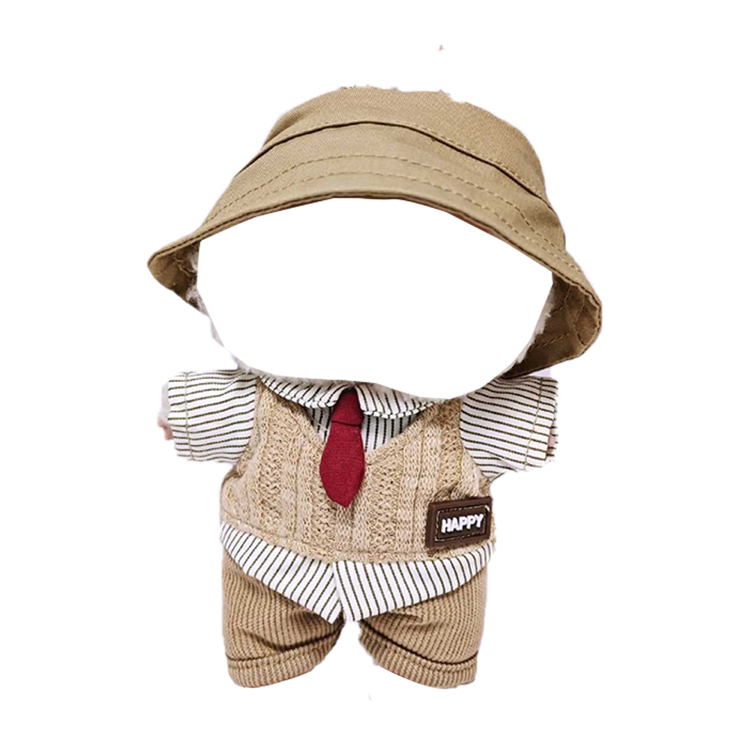 5set 17cm Doll Clothes,6.7 Inches Cute Doll Clothes Suitable for Dolls Accessories, Dress Up Clothes for17cm Plush Doll(NO Doll)