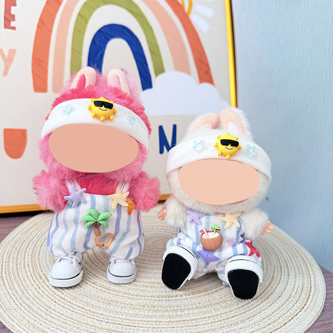 17cm Doll Clothes,6.7 Inches Cute Doll Clothes Suitable for Dolls Accessories, Dress Up Clothes for 17cmPlush Doll(NO Doll)