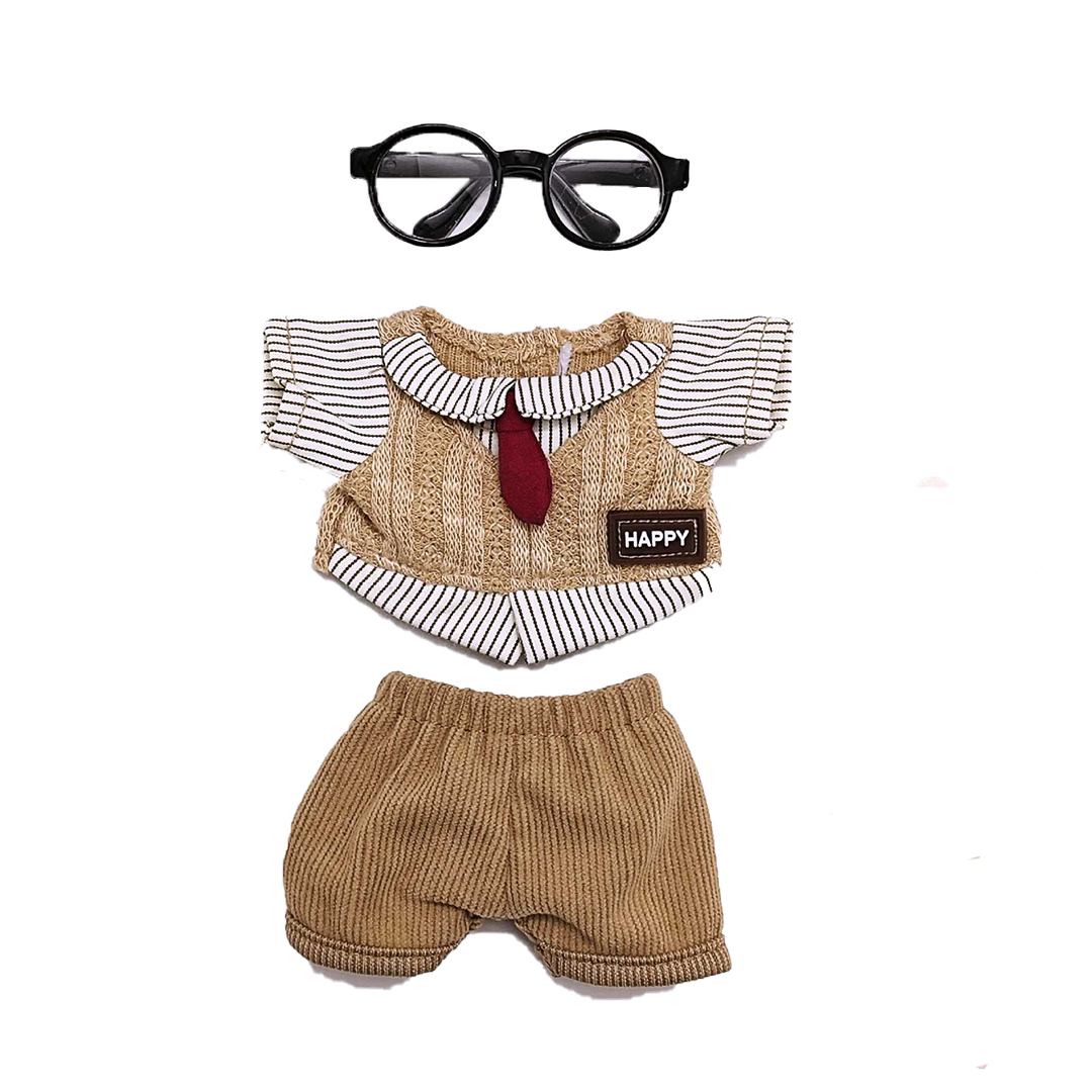 5set 17cm Doll Clothes,6.7 Inches Cute Doll Clothes Suitable for Dolls Accessories, Dress Up Clothes for17cm Plush Doll(NO Doll)