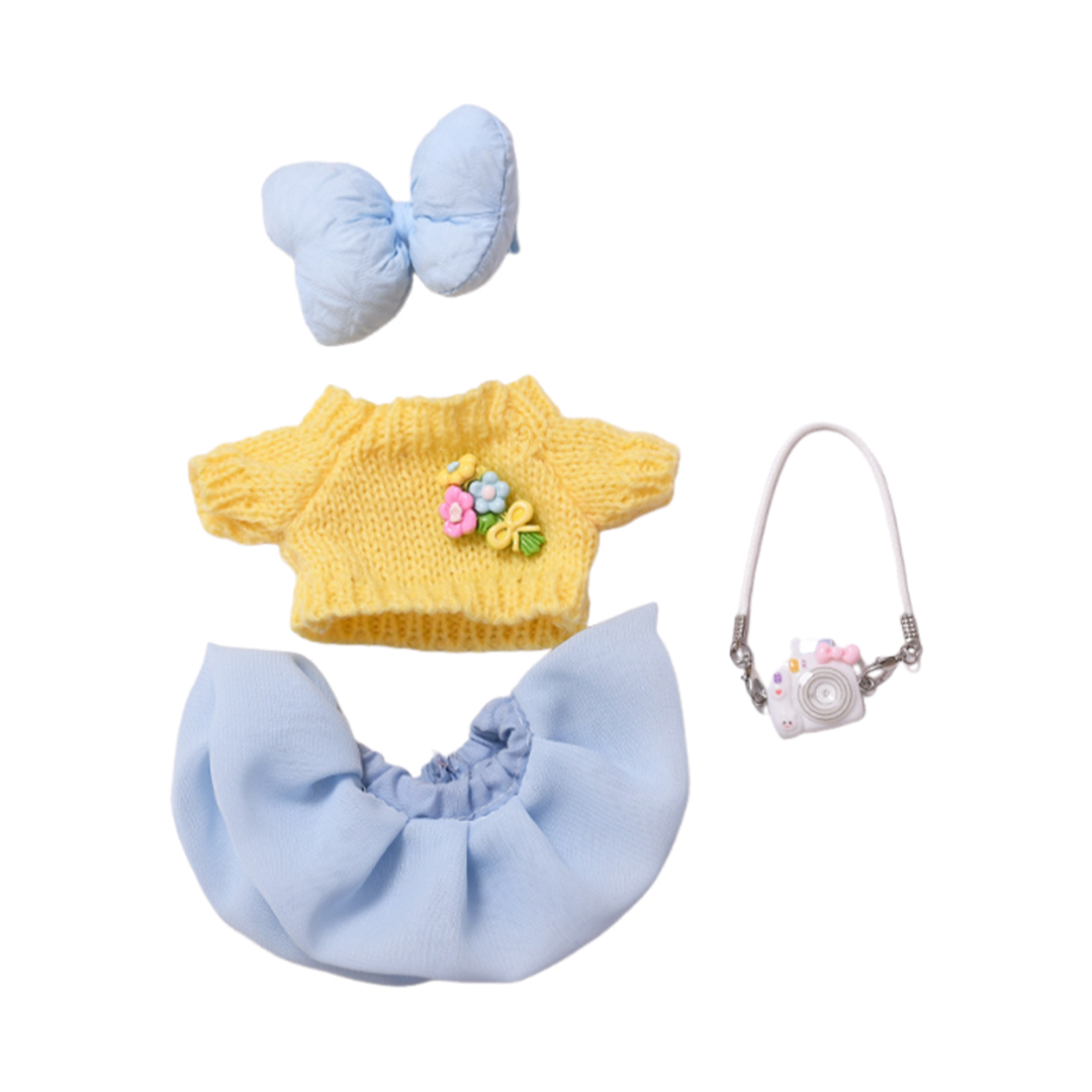 17cm Doll Clothes,6.7 Inches Cute Doll Clothes Suitable for Dolls Accessories, Dress Up Clothes for 17cmPlush Doll(NO Doll)