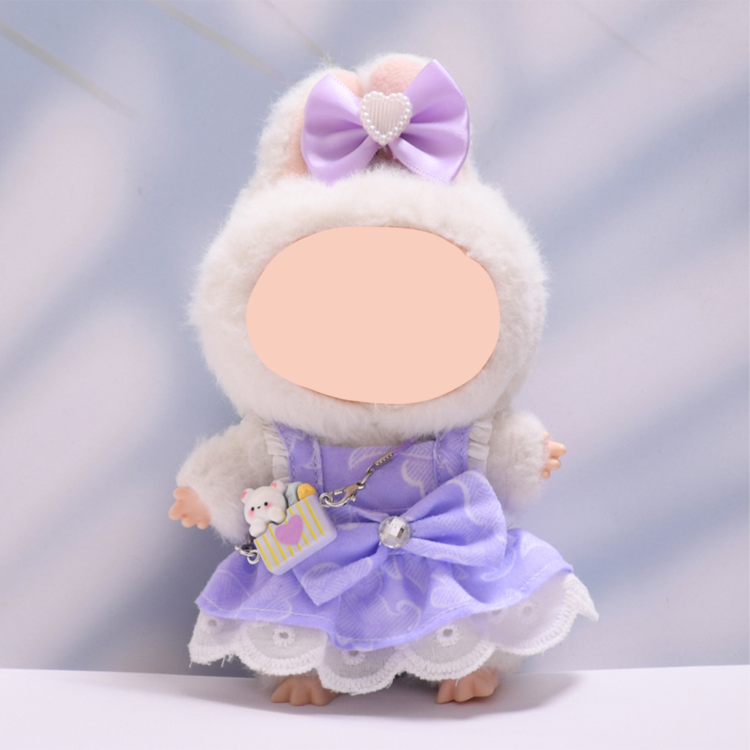 17cm Doll Clothes,6.7 Inches Cute Doll Clothes Suitable for Dolls Accessories, Dress Up Clothes for 17cmPlush Doll(NO Doll)