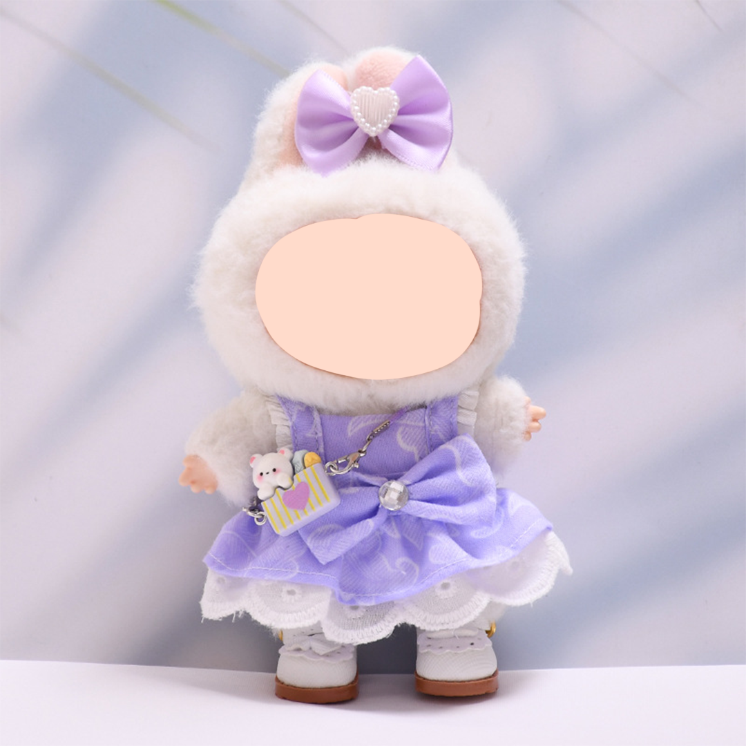 17cm Doll Clothes,6.7 Inches Cute Doll Clothes Suitable for Dolls Accessories, Dress Up Clothes for 17cmPlush Doll(NO Doll)
