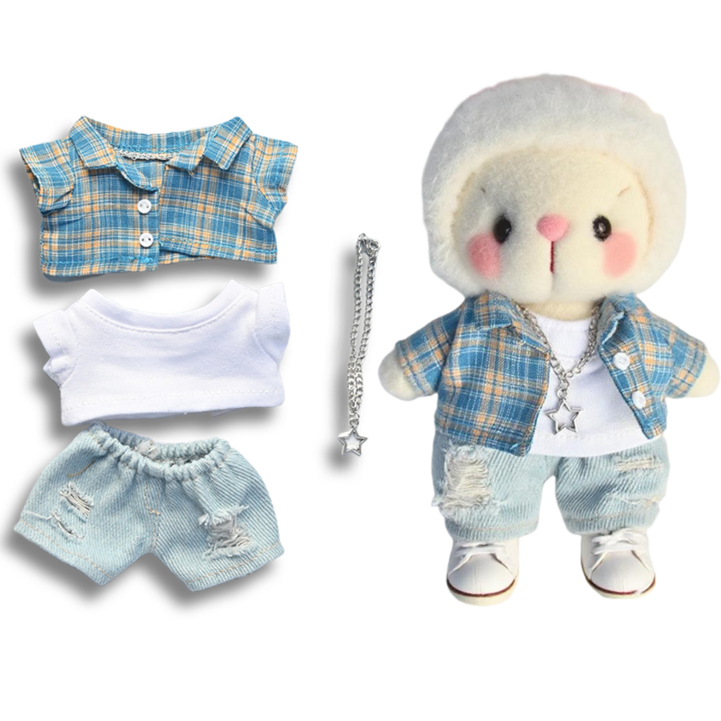 17 cm Doll Clothes - 6.7 Inches Cute Dolls Dress - Premium Fashion Accessories, Luxury Chic Doll Clothes & Style Bundle,Gifts for Lovers