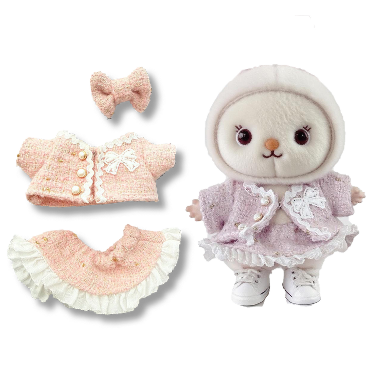 17 cm Doll Clothes - 6.7 Inches Cute Dolls Dress - Premium Fashion Accessories, Luxury Chic Doll Clothes & Style Bundle,Gifts for Lovers