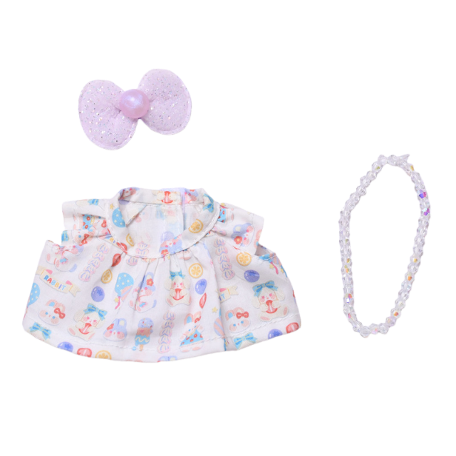 17cm Doll Clothes,6.7 Inches Cute Doll Clothes Suitable for Dolls Accessories, Dress Up Clothes for 17cmPlush Doll(NO Doll)