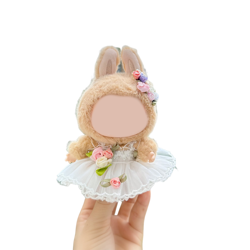 Labubu Clothes for Doll,La bu bu Outfit Doll,Doll Princess Skirt,17cm Doll Clothes Suitable for 17cm la bu bu Dolls Accessories