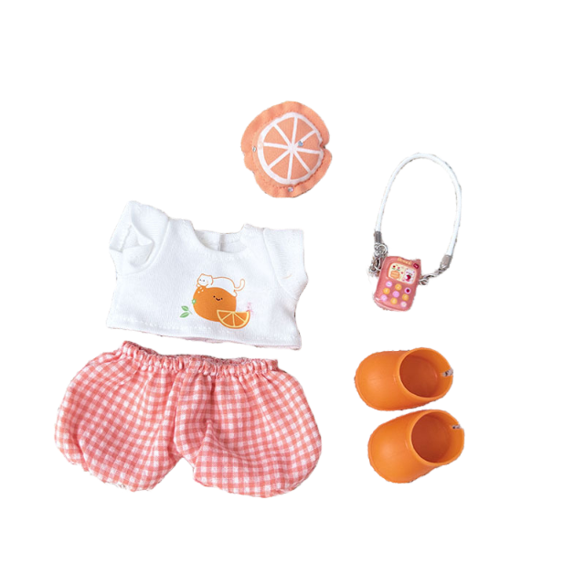 17cm Doll Clothes,6.7 Inches Cute Doll Clothes Suitable for Dolls Accessories, Dress Up Clothes for 17cmPlush Doll(NO Doll)