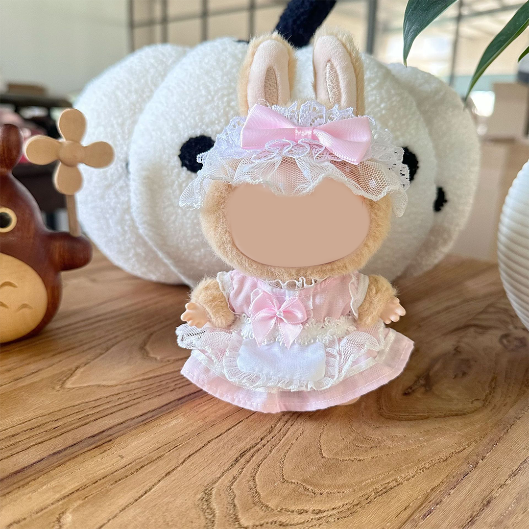 Labubu Clothes for Doll,La bu bu Outfit Doll,Doll Princess Skirt,17cm Doll Clothes Suitable for 17cm la bu bu Dolls Accessories