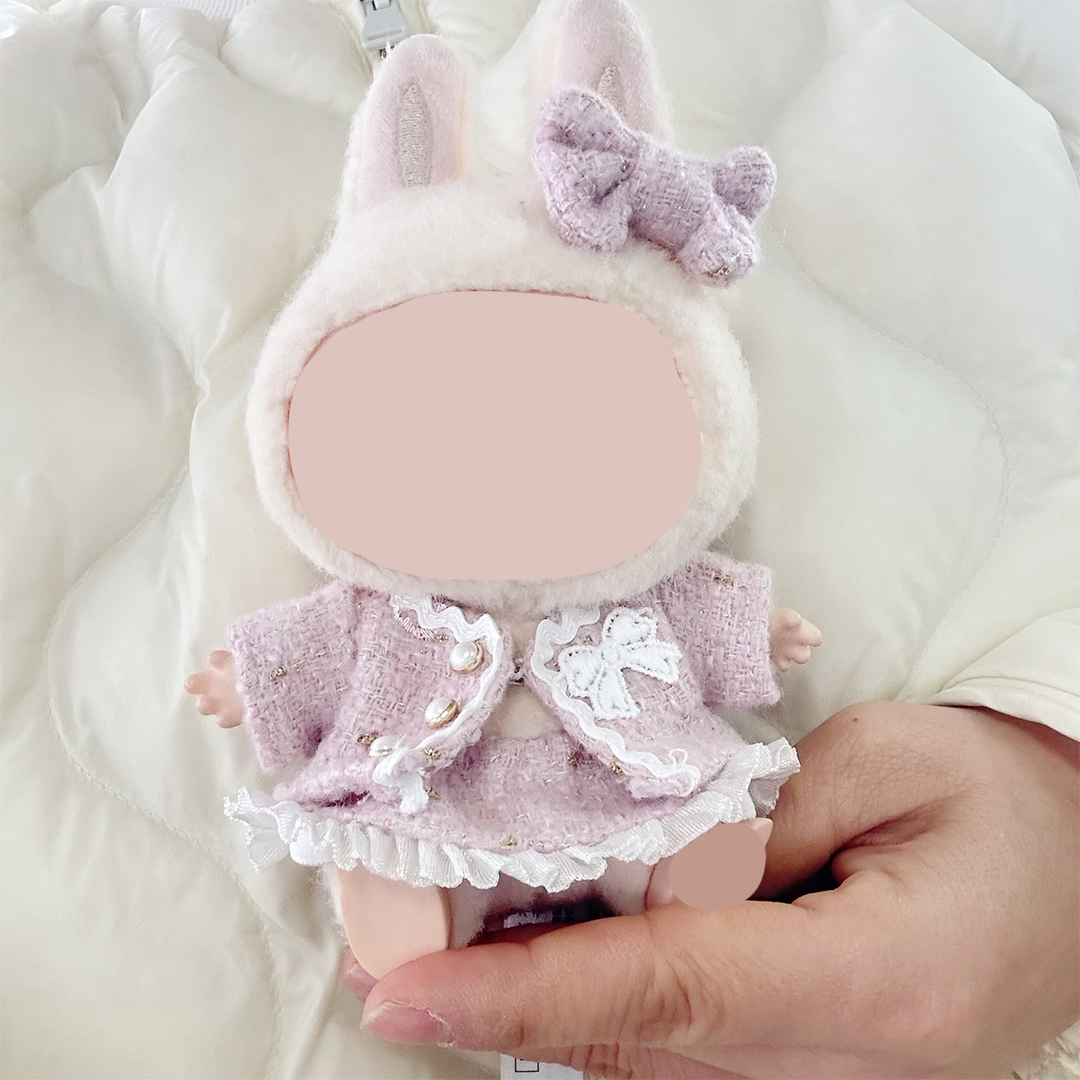 17cm Doll Clothes,6.7 Inches Cute Doll Clothes Suitable for Dolls Accessories, Dress Up Clothes for 17cmPlush Doll(NO Doll)