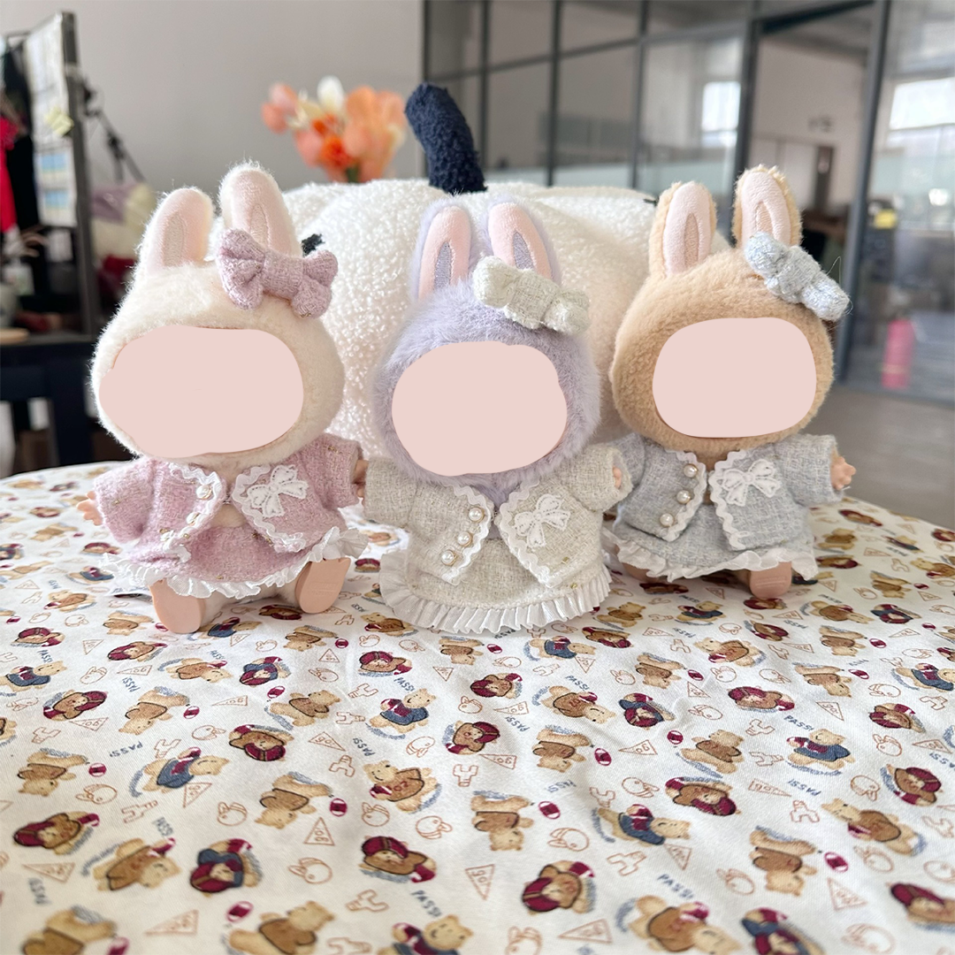 17cm Doll Clothes,6.7 Inches Cute Doll Clothes Suitable for Dolls Accessories, Dress Up Clothes for 17cmPlush Doll(NO Doll)