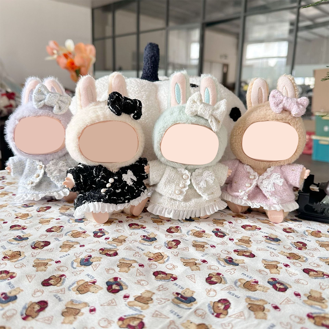 17cm Doll Clothes,6.7 Inches Cute Doll Clothes Suitable for Dolls Accessories, Dress Up Clothes for 17cmPlush Doll(NO Doll)