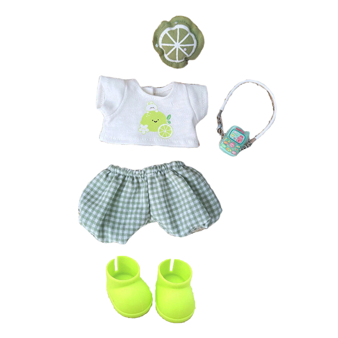 17cm Doll Clothes,6.7 Inches Cute Doll Clothes Suitable for Dolls Accessories, Dress Up Clothes for 17cmPlush Doll(NO Doll)
