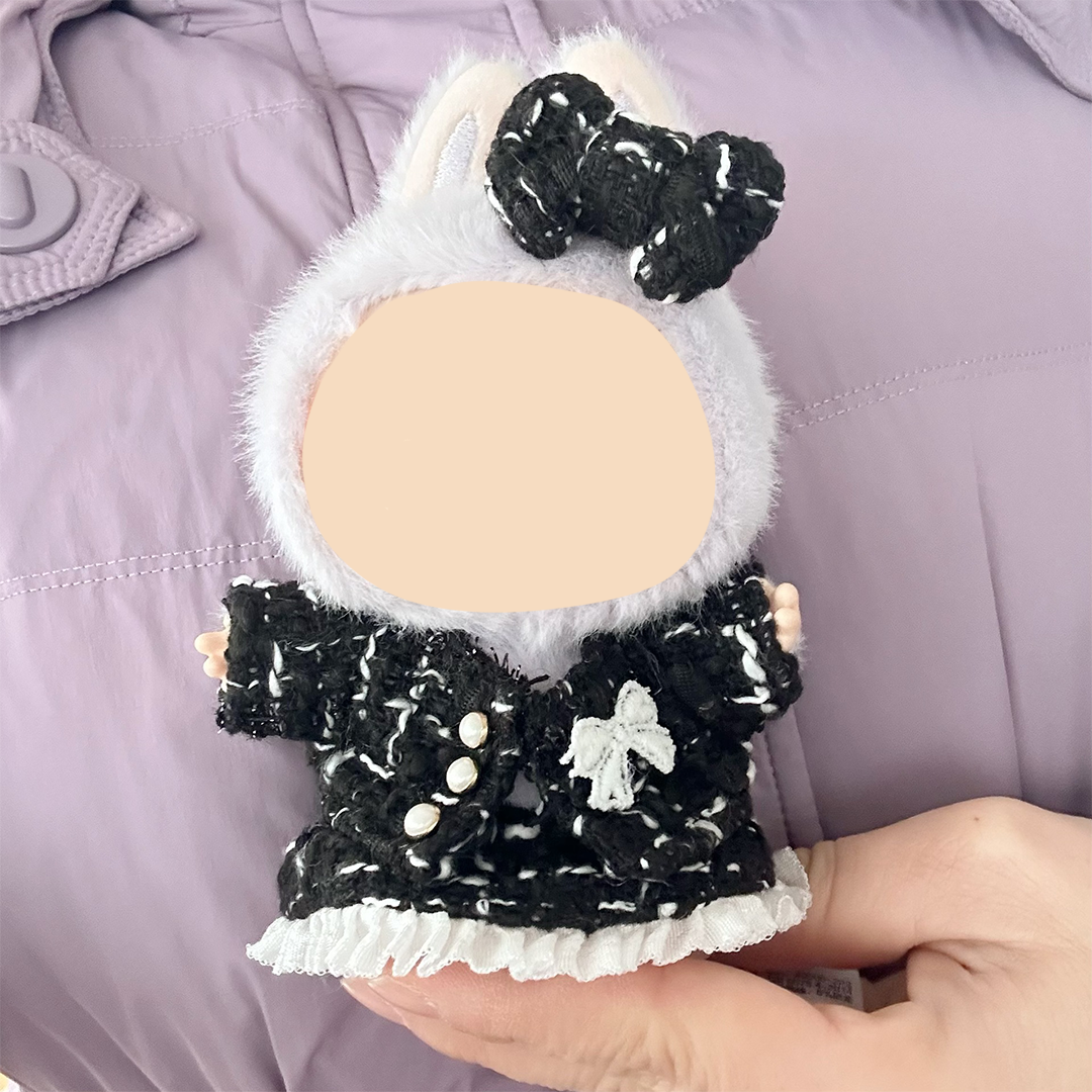 17cm Doll Clothes,6.7 Inches Cute Doll Clothes Suitable for Dolls Accessories, Dress Up Clothes for 17cmPlush Doll(NO Doll)
