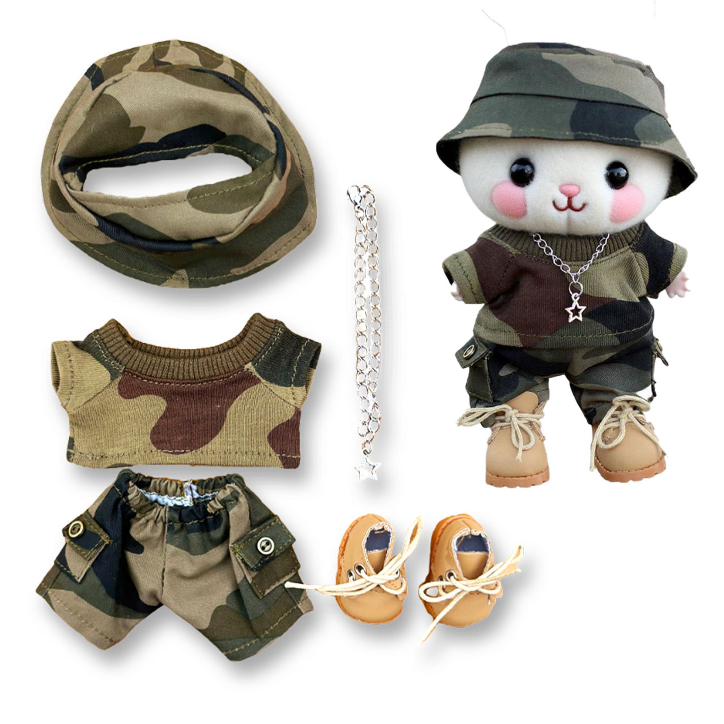 17 cm Doll Clothes - 6.7 Inches Cute Dolls Dress - Premium Fashion Accessories, Luxury Chic Doll Clothes & Style Bundle,Gifts for Lovers