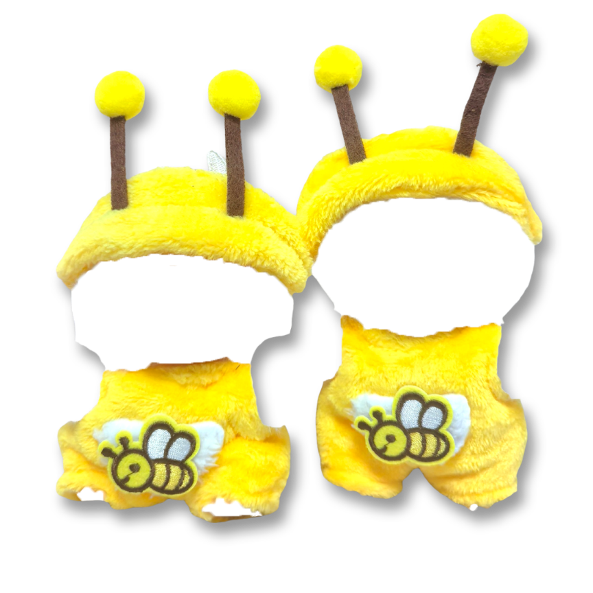 Hand-knitted 17cm doll clothes, 6.7 inch cute doll clothes for doll accessories, 17cm plush doll dress up clothes (without doll)