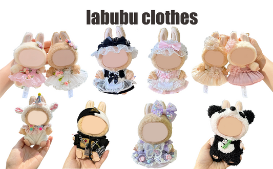 Labubu Clothes for Doll,La bu bu Outfit Doll,Doll Princess Skirt,17cm Doll Clothes Suitable for 17cm la bu bu Dolls Accessories