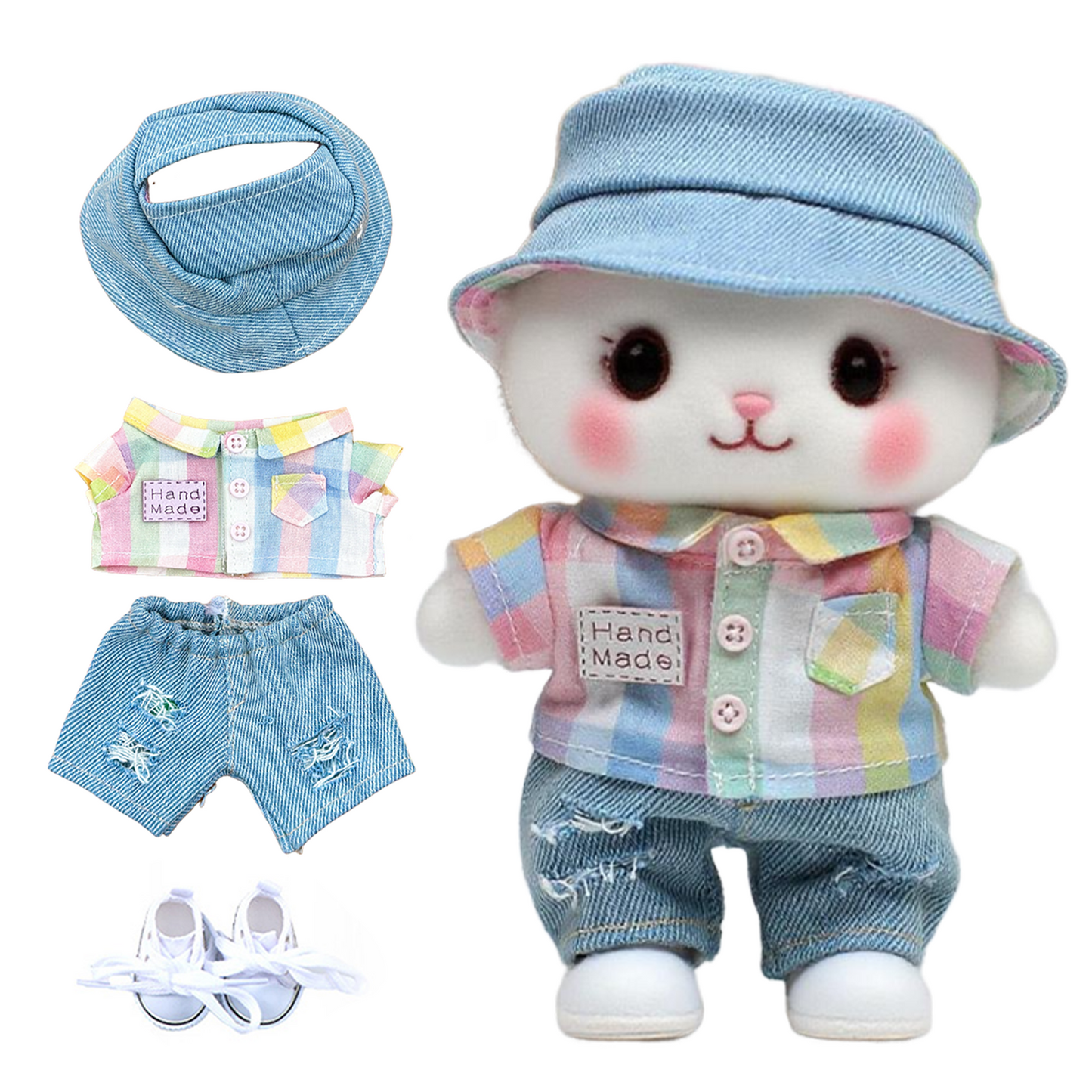 17 cm Doll Clothes - 6.7 Inches Cute Dolls Dress - Premium Fashion Accessories, Luxury Chic Doll Clothes & Style Bundle,Gifts for Lovers